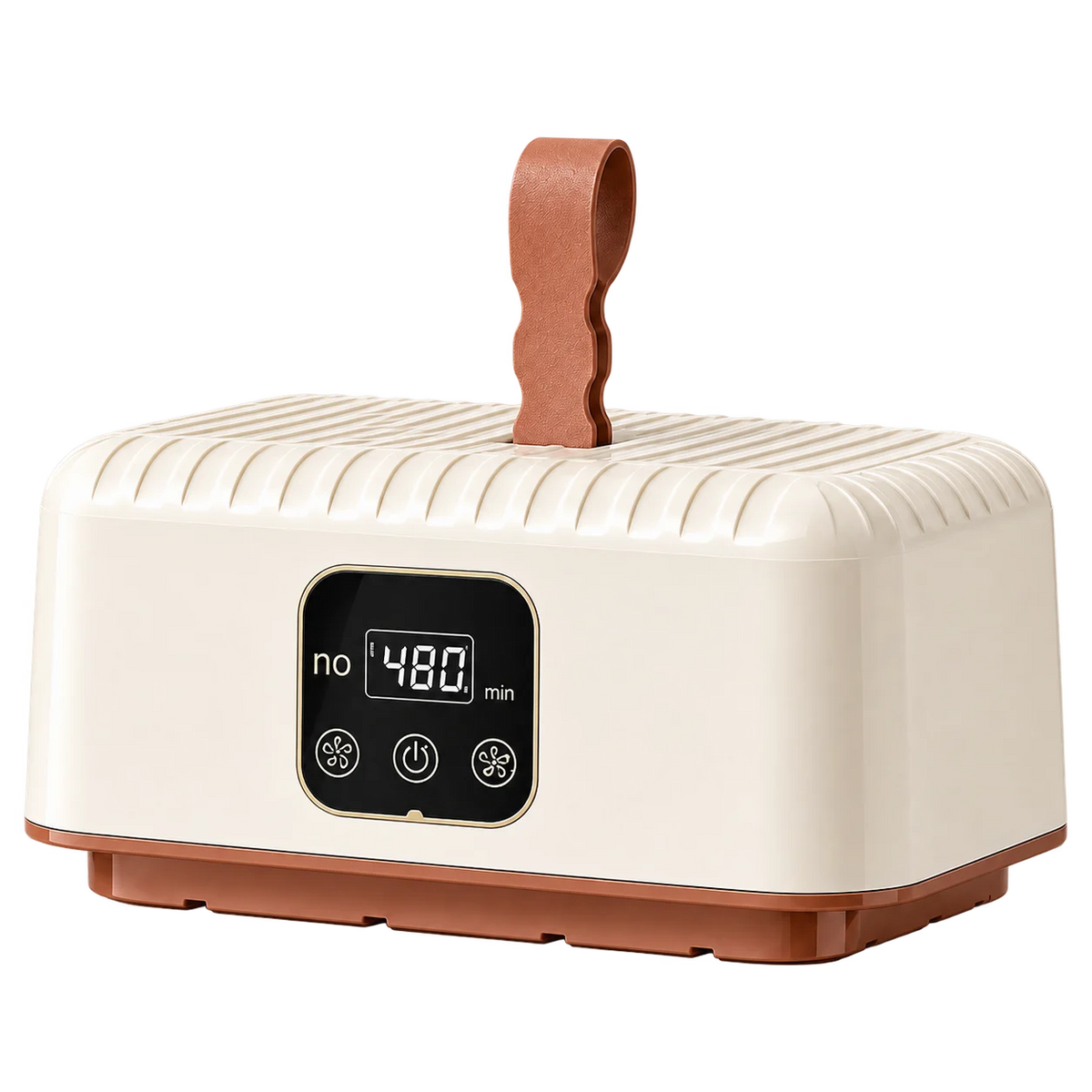 Cream dryer main unit with hanging strap and digital controls