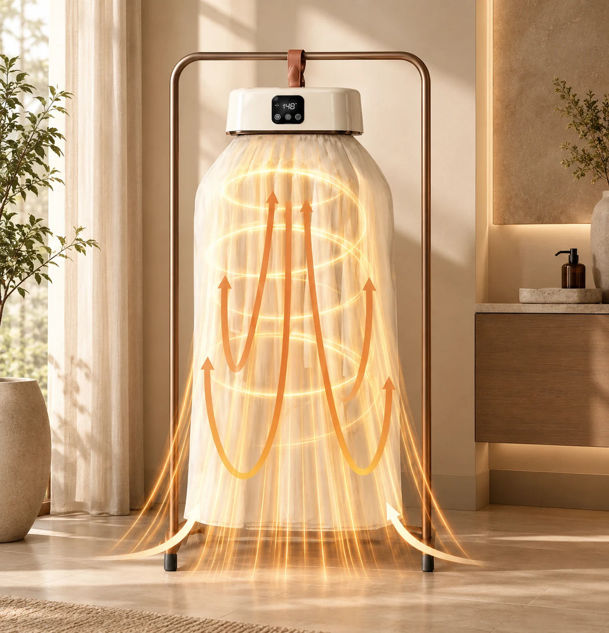 Dryloo in a compact sunny apartment corner